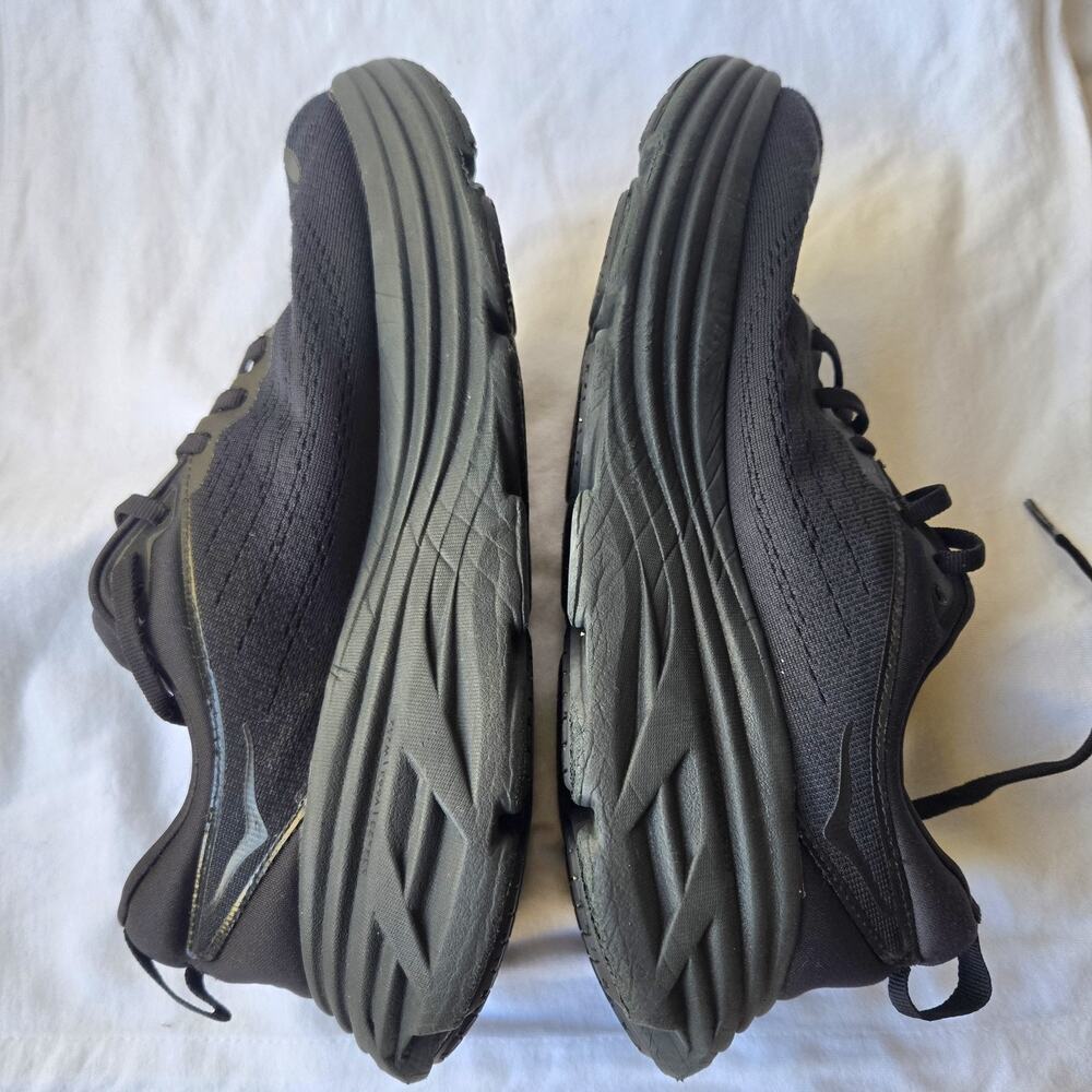 Hoka One One Bondi 8 Women's Triple Black Running Shoes Sneakers Size 9.5 - Picture 5 of 8